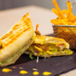 Pavo con miel y manzana